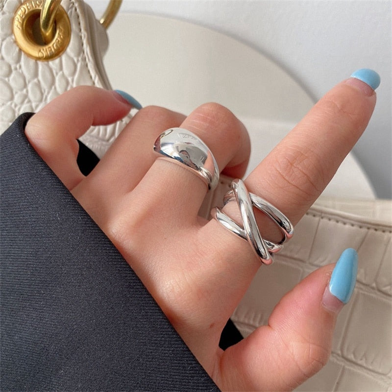 Retro Style Droplets Cross Ring - Ausome Goods