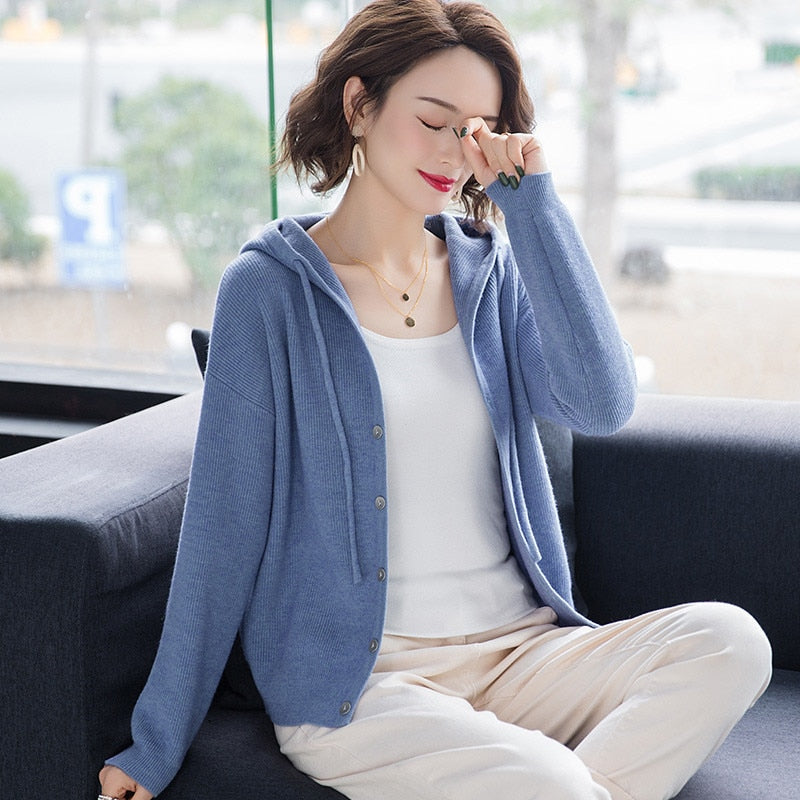 Korean Fashion Hooded Sweater - Ausome Goods