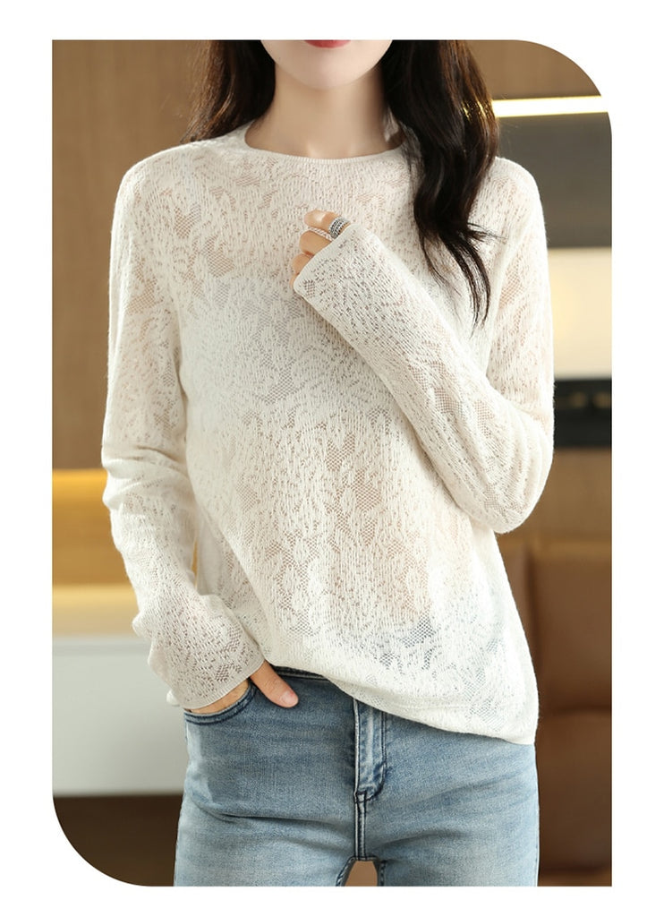 Fine Wool Pullover Thin Sweater - Ausome Goods