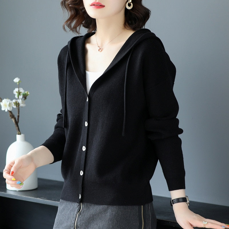 Korean Fashion Hooded Sweater - Ausome Goods